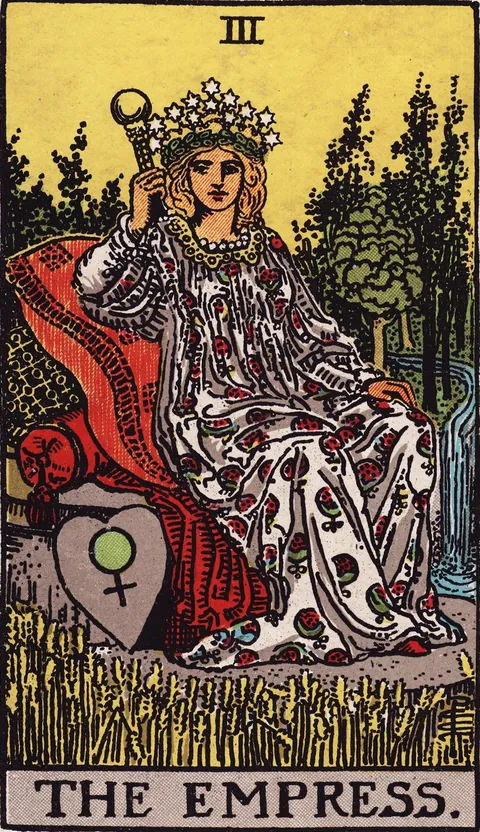 The Empress tarot card from the Rider-Waite-Smith deck