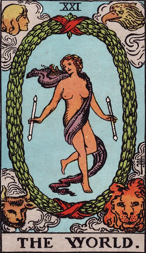 The World tarot card from the Rider-Waite-Smith deck